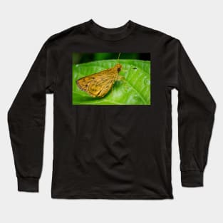 Unique and organic photo of a yellow skipper (butterfly) Long Sleeve T-Shirt